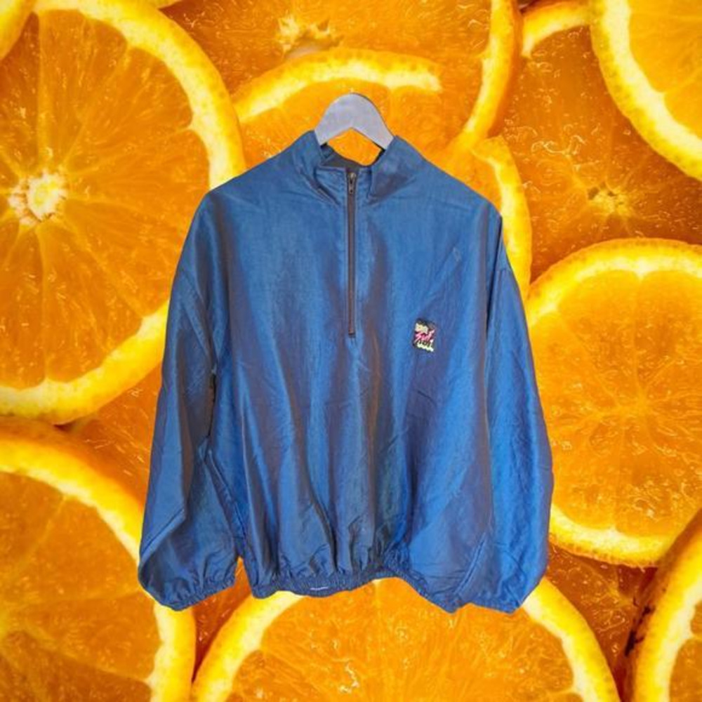 Vintage Blue‎ Iridescent Surf Style Windbreaker One Size Fits All